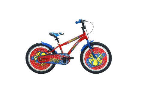 Copii - Bicicleta copii Belderia Spiderman, culoare rosu/albastru, roata 20", cadru din otel