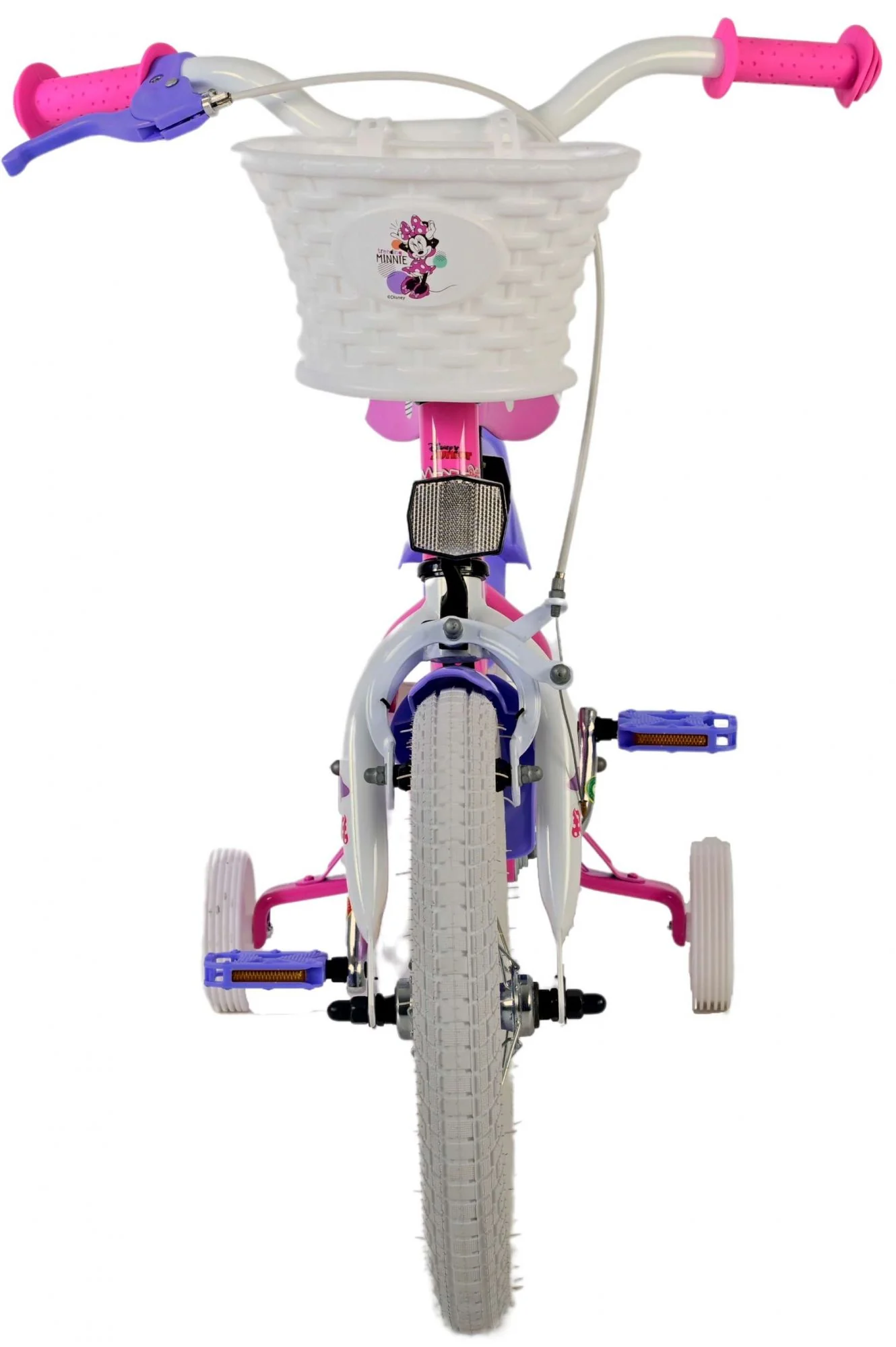 Bicicleta copii Disney Minnie Cutest Ever 14 inch, pentru fete, culoare roz/violet, frana de mana fata si butuc spate [4]