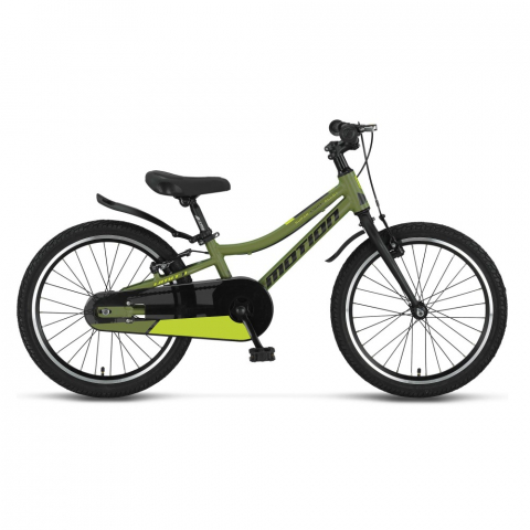 Bicicleta copii Motion, culoare kaki/lime, roata 20", cadru din otel [1]