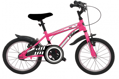 Biciclete - Bicicleta copii Tec Angel, culoare roz, roata 20", cadru din otel