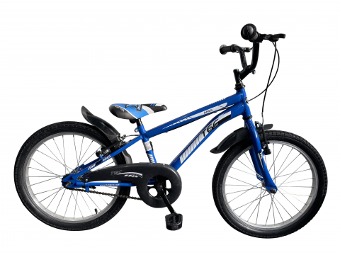 Copii - Bicicleta copii TEC Ares, culoare albastru, roata 20", din otel