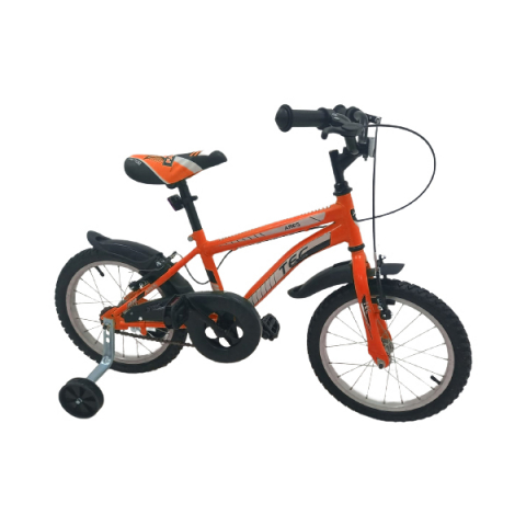 Copii - Bicicleta copii TEC Ares, culoare portocaliu, roata 16", din otel