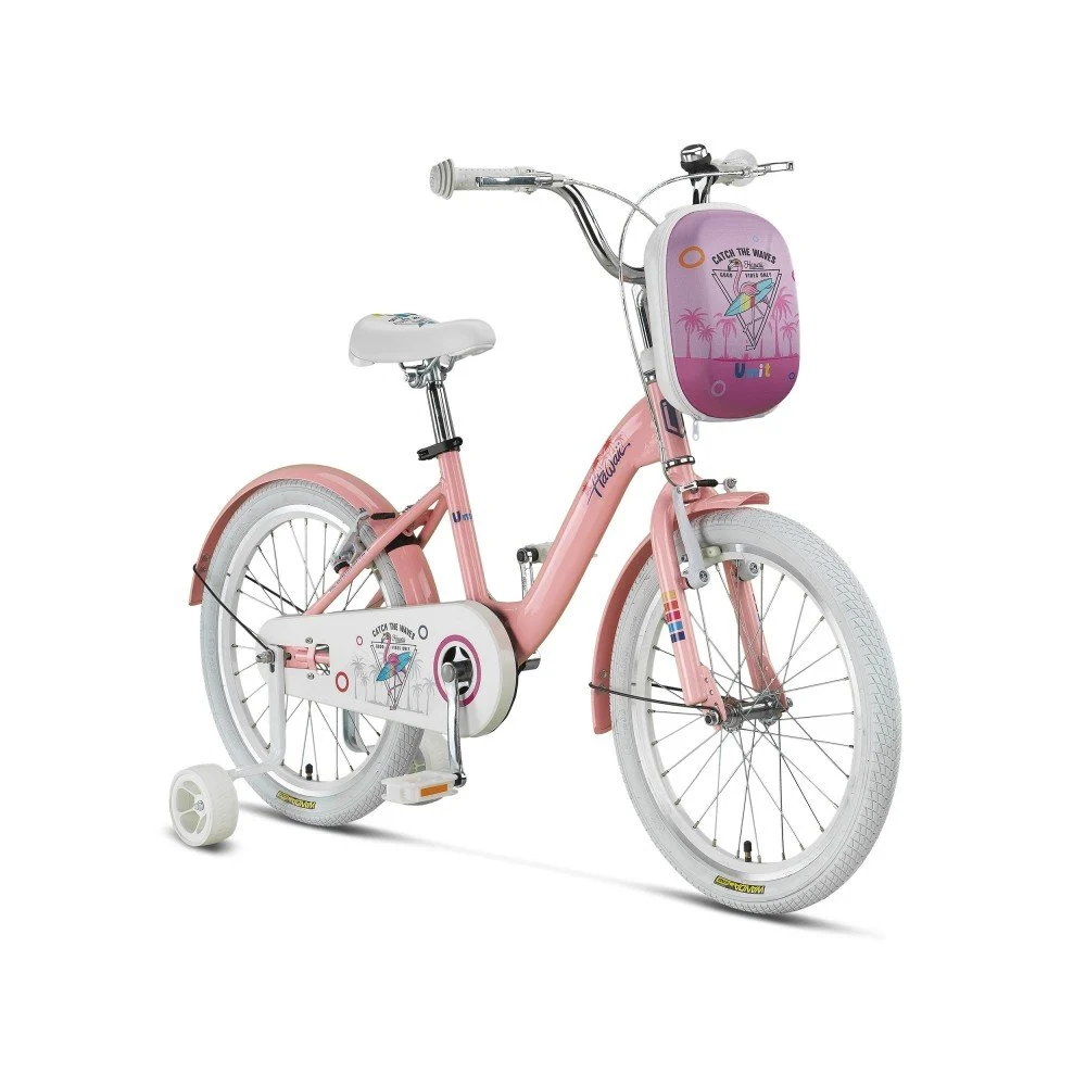 Bicicleta copii UMIT Hawai, culoare roz, roata 16", cadru otel [1]