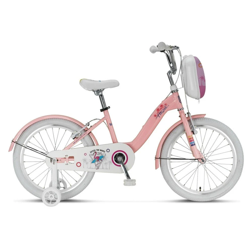 Biciclete - Bicicleta copii UMIT Hawai, culoare roz, roata 16", cadru otel