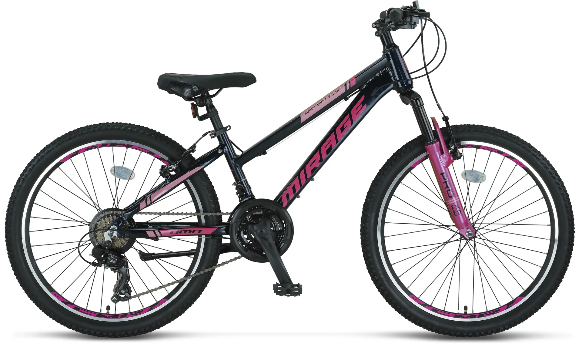 Copii - Bicicleta copii UMIT Mirage Girls, culoare antracit/roz, roata 20", cadru aluminiu