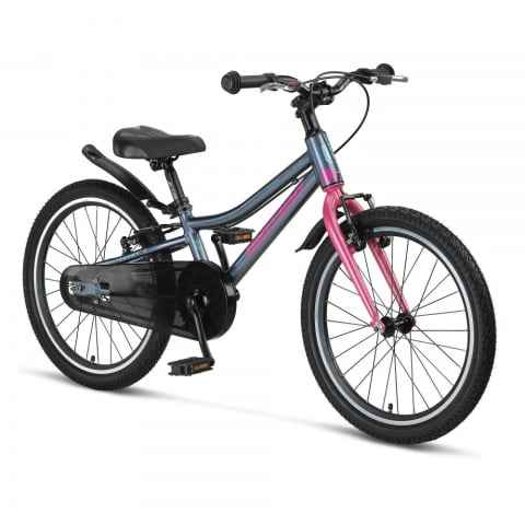 Bicicleta copii Motion Lady, culoare antracit/roz, roata 20", cadru din otel [0]