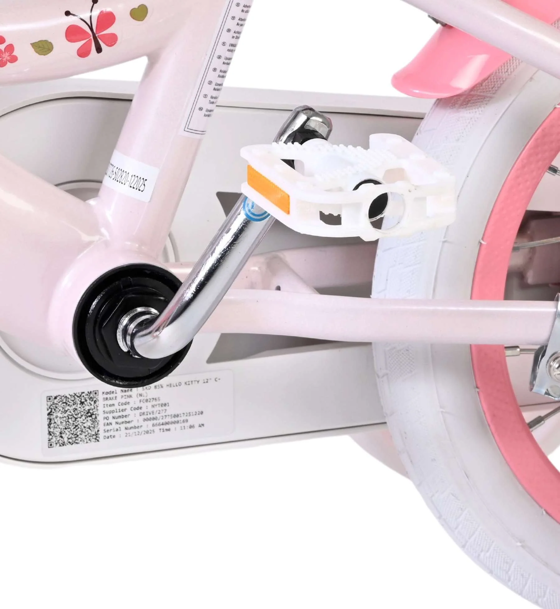 Bicicletă pentru copii Hello Kitty - Fete - 12 inch - Roz [8]
