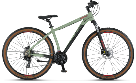 Mountain Bike - Bicicleta MTB Mosso Wildfire Man Hidraulic, roata 29", cadru 20" din aluminiu, culoare gri mat