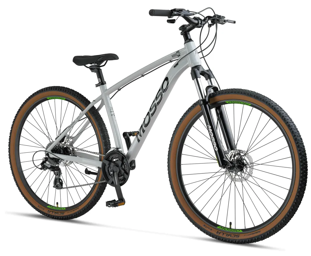 Bicicleta MTB Mosso Raceline Man Hidraulic, roata 29", cadru 18" din aluminiu, culoare gri deschis [1]