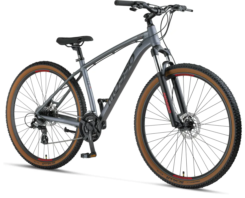 Bicicleta MTB Mosso Raceline Man Hidraulic, roata 29", cadru 20" din aluminiu, culoare gri inchis [1]