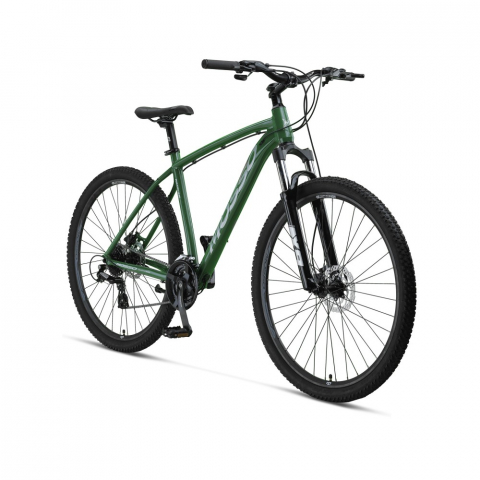 Mountain Bike - Bicicleta MTB Mosso Raceline Man Hidraulic, roata 29", cadru 20" din aluminiu, culoare verde/argintiu