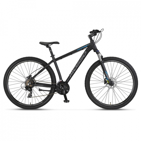 Bicicleta MTB Mosso Wildfire Man Hidraulic, roata 27.5", cadru 18" din aluminiu, culoare negru/albastru [1]
