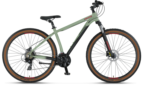 Mountain Bike - Bicicleta MTB Mosso Wildfire Man Hidraulic, roata 29", cadru 20" din aluminiu, culoare verde mat