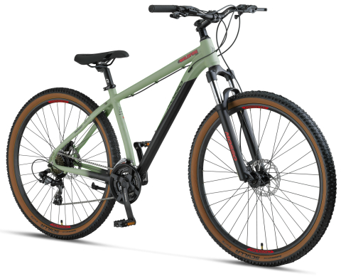 Bicicleta MTB Mosso Wildfire Man Hidraulic, roata 29", cadru 20" din aluminiu, culoare verde mat [1]