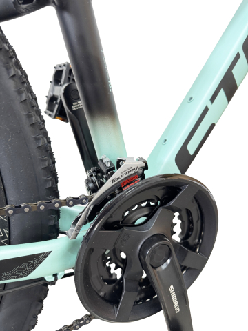 Bicicleta MTB Storm Shark Lady 1.0, 27.5 Inch, Cadru 13, 2D Frane pe Disc, Turcoaz/Negru - Copie [6]