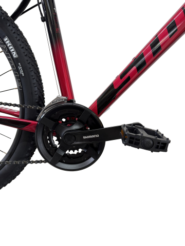Bicicleta MTB Storm Shark Lady 1.0, 27.5 Inch, Cadru 19, 2D Frane pe Disc, Rosu/Negru [8]