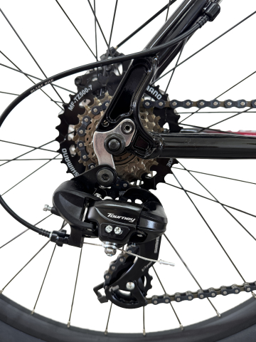 Bicicleta MTB Storm Shark Lady 1.0, 27.5 Inch, Cadru 19, 2D Frane pe Disc, Rosu/Negru [7]