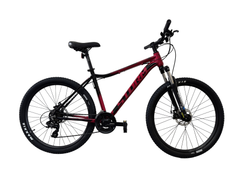 Mountain Bike - Bicicleta MTB Storm Shark Lady 1.0, 27.5 Inch, Cadru 19, 2D Frane pe Disc, Rosu/Negru