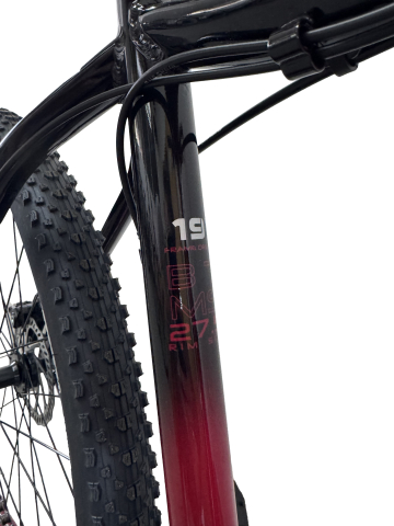 Bicicleta MTB Storm Shark Lady 1.0, 27.5 Inch, Cadru 19, 2D Frane pe Disc, Rosu/Negru [5]