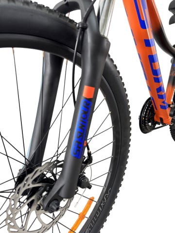 Bicicleta MTB Storm Shark Man 1.0, 27.5 Inch, Cadru 13, Frane pe Disc, Portocaliu/Negru [12]