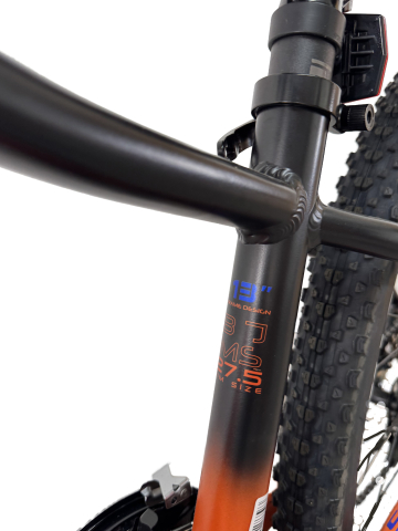 Bicicleta MTB Storm Shark Man 1.0, 27.5 Inch, Cadru 13, Frane pe Disc, Portocaliu/Negru [11]