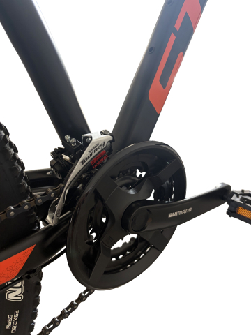 Bicicleta MTB Storm Shark Man 2.0, 29 Inch, Cadru 21, 2D Frane Hidraulice, Negru/Portocaliu [11]