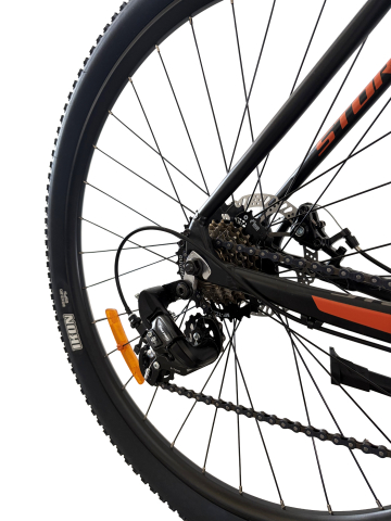 Bicicleta MTB Storm Shark Man 2.0, 29 Inch, Cadru 21, 2D Frane Hidraulice, Negru/Portocaliu [5]