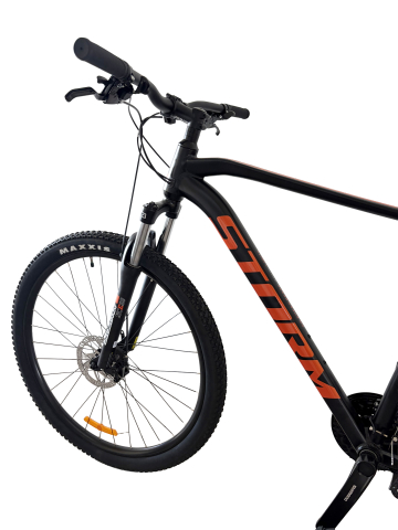 Bicicleta MTB Storm Shark Man 2.0, 29 Inch, Cadru 21, 2D Frane Hidraulice, Negru/Portocaliu [2]