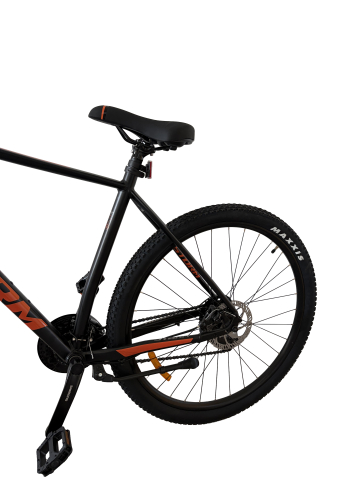 Bicicleta MTB Storm Shark Man 2.0, 29 Inch, Cadru 21, 2D Frane Hidraulice, Negru/Portocaliu [3]