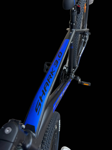 Bicicleta MTB Storm Shark Man 3.0, 29 Inch, Cadru 19, Frane Hidraulice, Negru Mat/Albastru [4]