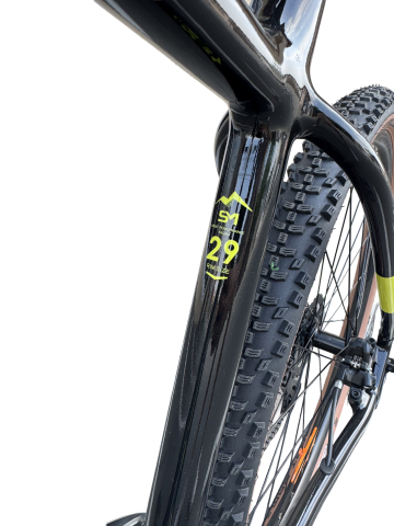 Bicicleta MTB Storm Trail Man 1.0, 29 Inch, Cadru 21, Frane Hidraulice, Negru/Galben [10]