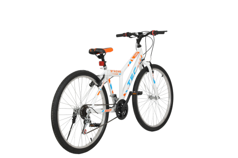 Bicicleta MTB Tec Strong, culoare alb/portocaliu/albastru, roata 26", cadru din otel [2]
