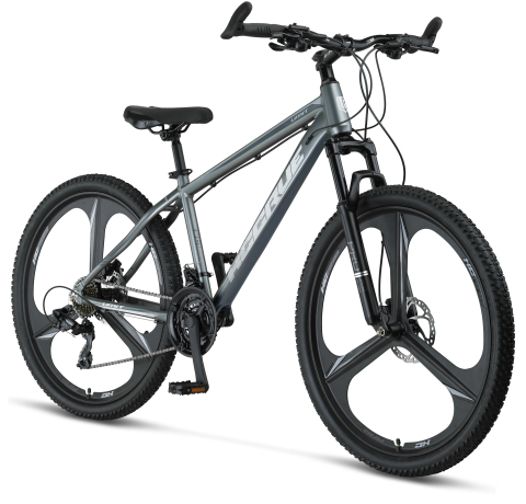 Bicicleta MTB Umit Accrue, cadru 18", gri/alb, roata 29", cadru aluminiu, frana disc hidraulic, 2026 [1]
