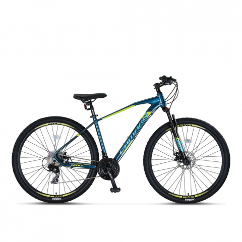 Mountain Bike - Bicicleta MTB Umit Camaro, frana disc, roata 29", din aluminiu, cadru 16", 21 viteze, culoare albastru/verde