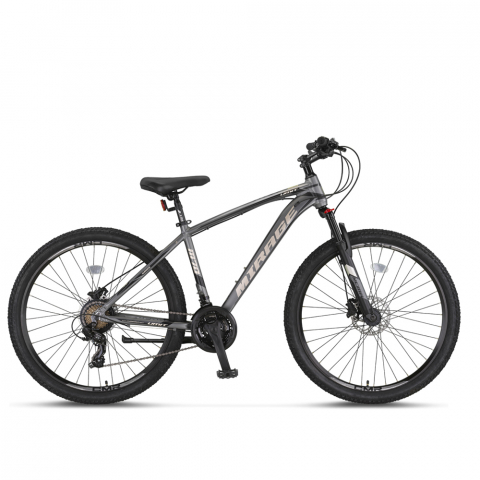 Mountain Bike - Bicicleta MTB Umit Mirage, 21 viteze, culoare gri, roata 27.5", cadru din aluminiu 19", frana disc hidraulic