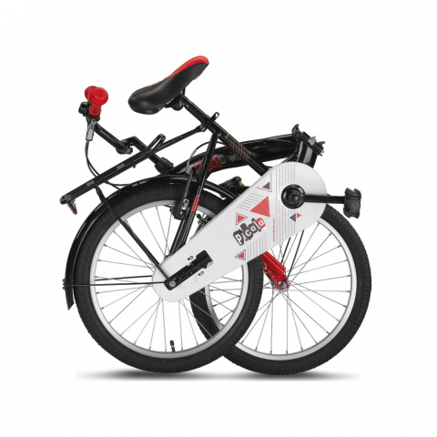 Bicicleta copii UMIT Picolo pliabila, culoare negru/rosu, roata 20", cadru otel [1]