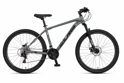 Mountain Bike - Bicicleta MTB Umit Solaris, 21 viteze, culoare gri/alb , roata 29", cadru din aluminiu 20", frana disc