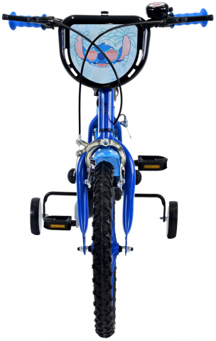 Bicicleta pentru baieti Disney Stitch, 16 inch, culoare albastru, frana de mana fata si spate [3]