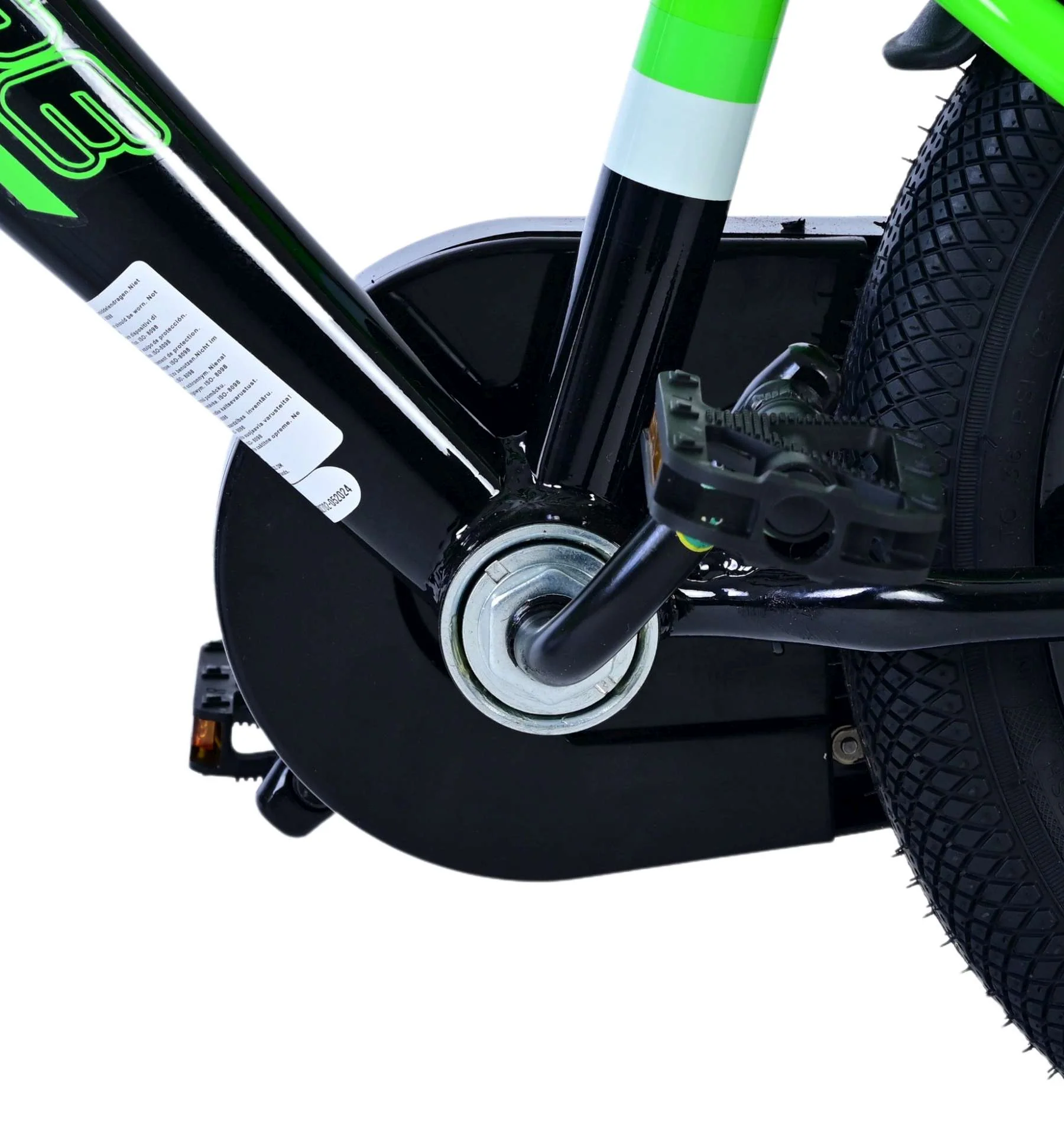 Bicicleta pentru baieti Volare Sportivo, 14 inch, culoare Negru/Verde, frana de mana fata - spate [6]