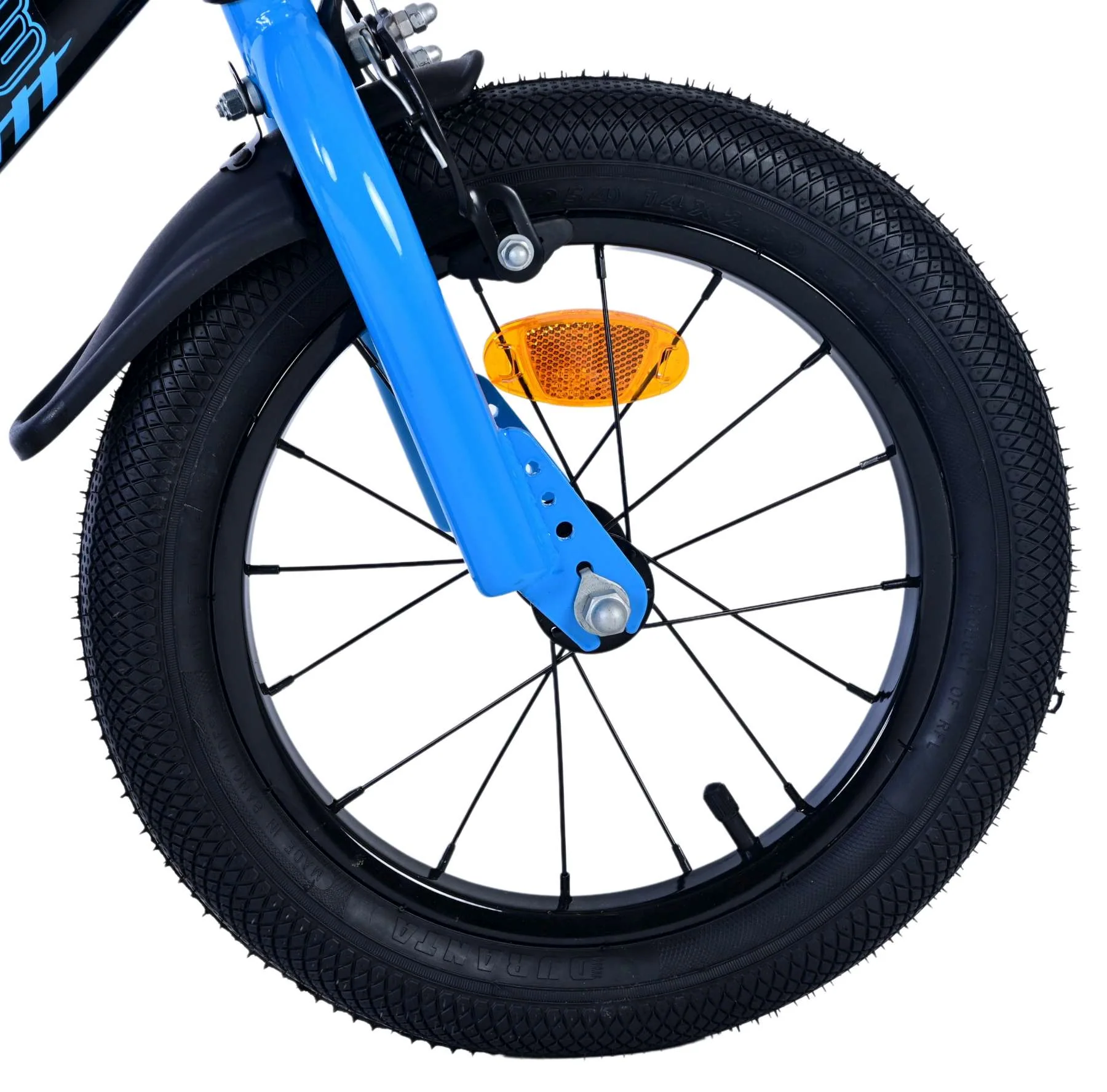 Bicicleta pentru baieti Volare Sportivo, 14 inch, culoare Negru/Albastru, frana de mana fata - spate [7]