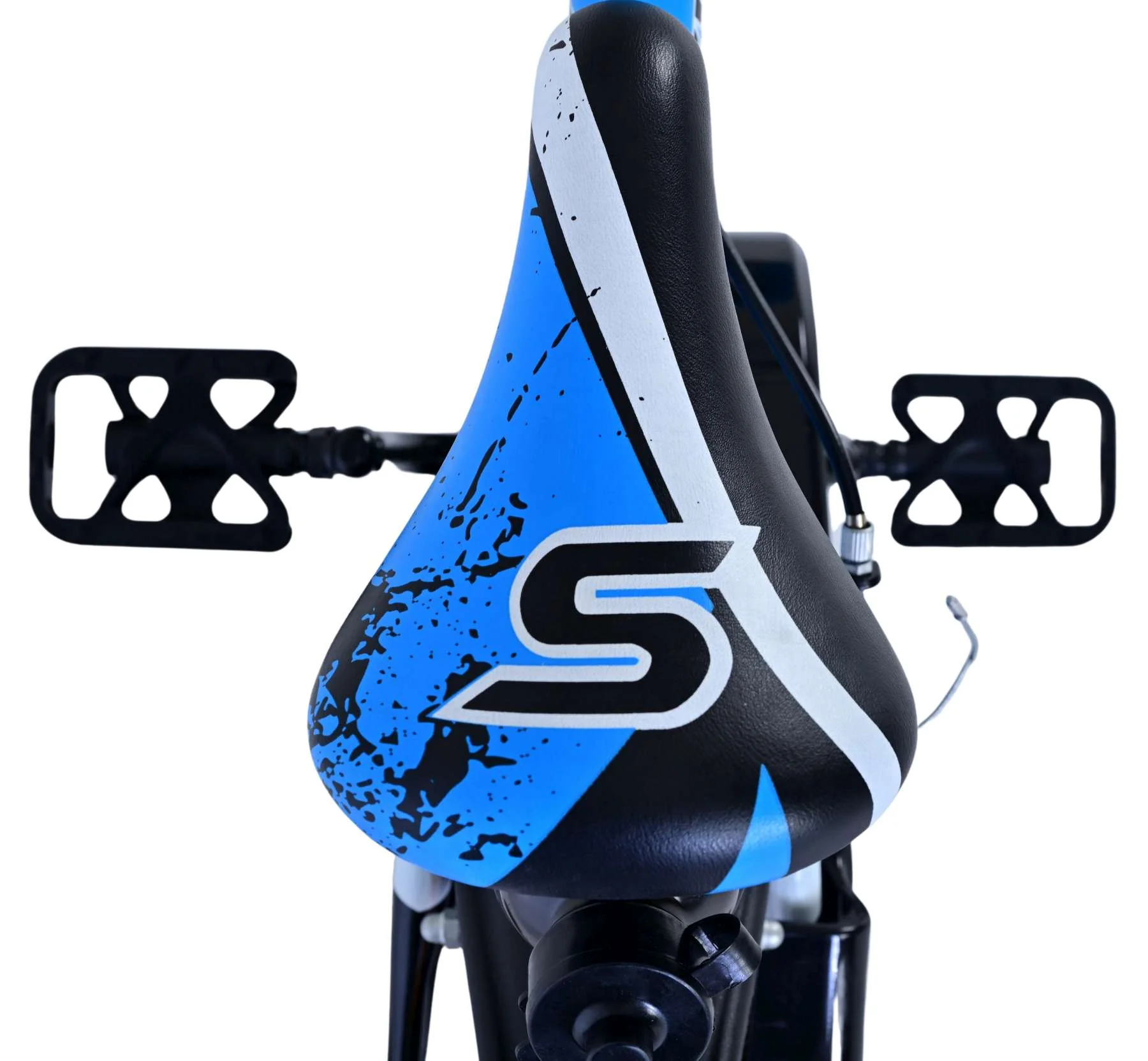 Bicicleta pentru baieti Volare Sportivo, 14 inch, culoare Negru/Albastru, frana de mana fata - spate [6]