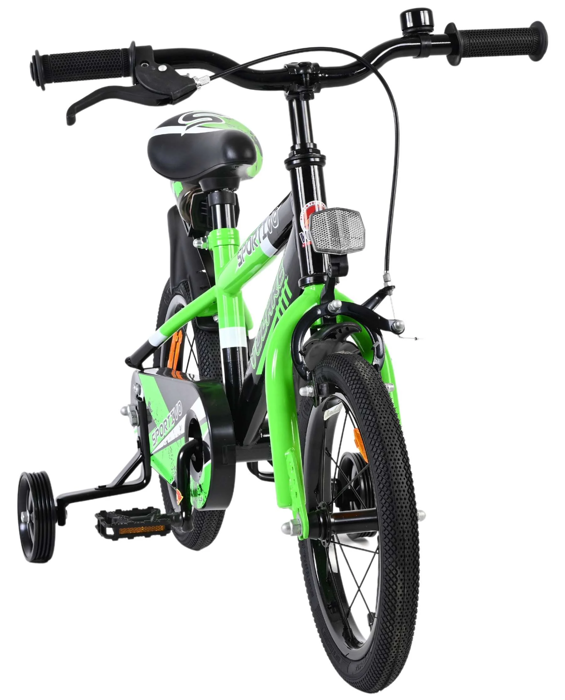 Bicicleta pentru copii Volare Sportivo - Băieți - 14 inch - Verde Negru [1]