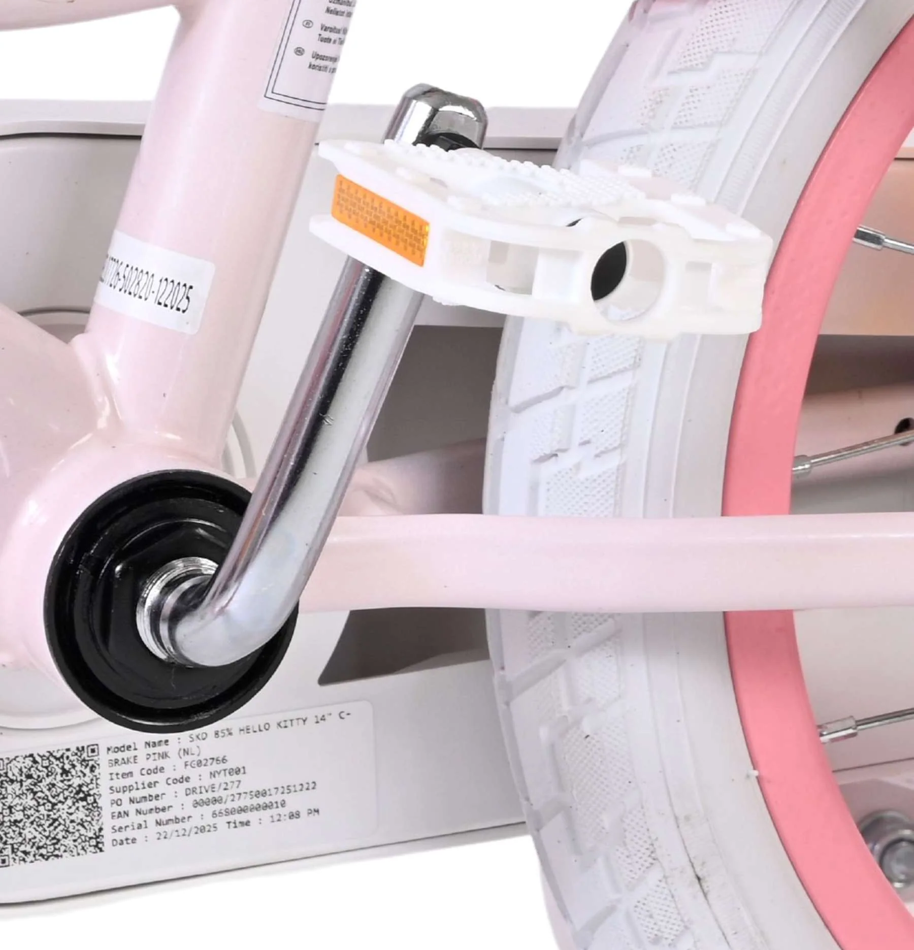 Bicicletă pentru copii Hello Kitty - Fete - 14 inch - Roz [8]