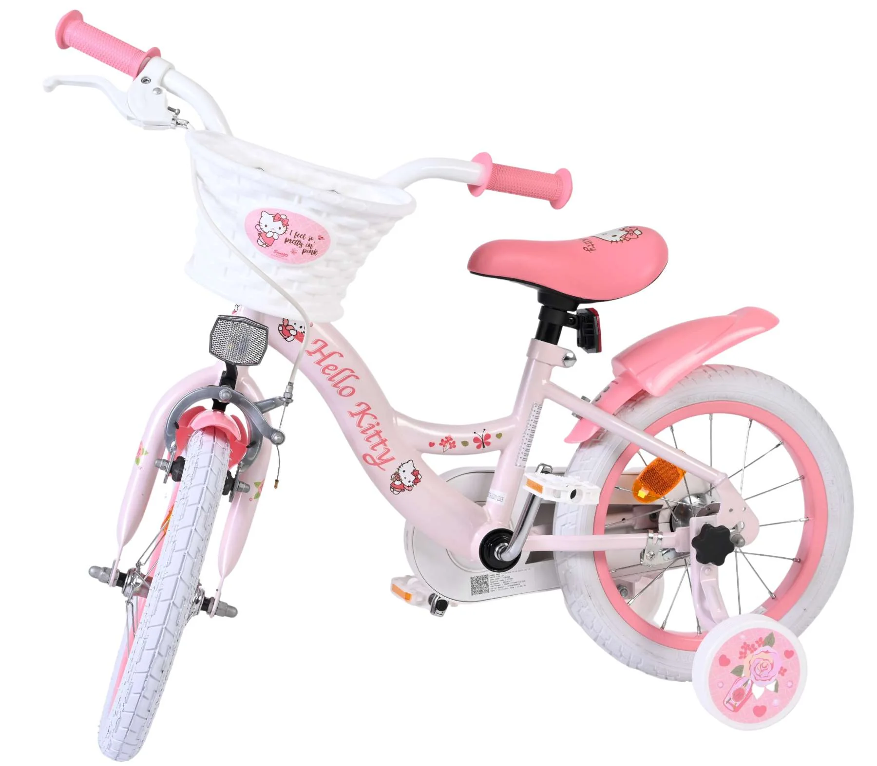 Bicicletă pentru copii Hello Kitty - Fete - 14 inch - Roz [7]