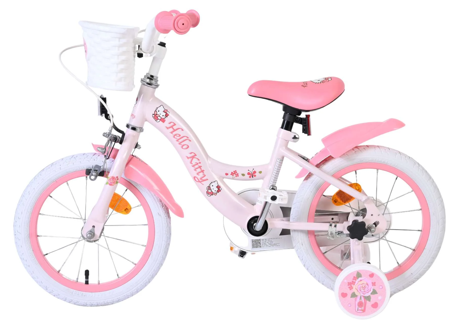 Bicicletă pentru copii Hello Kitty - Fete - 14 inch - Roz [6]
