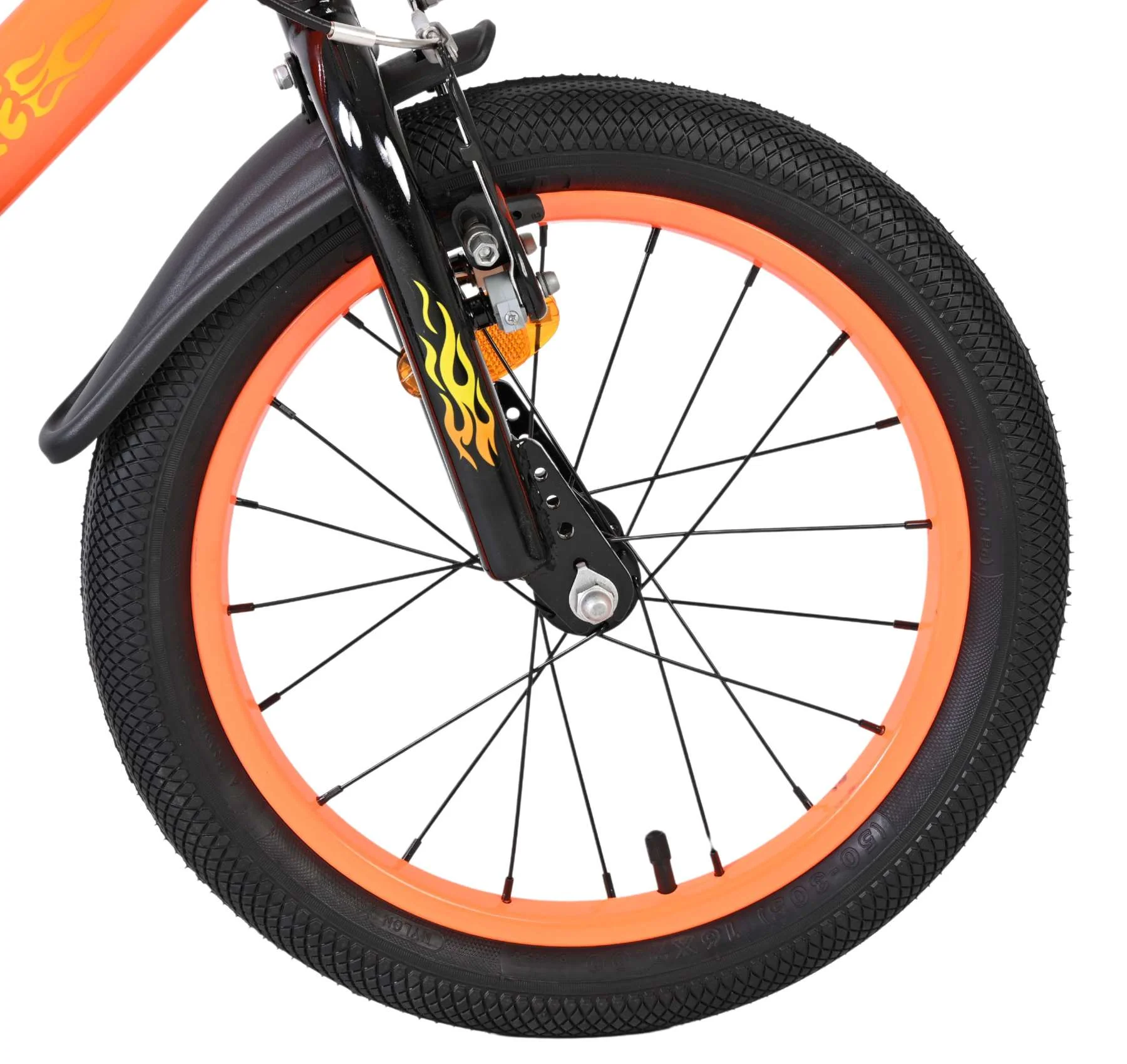 Bicicleta pentru copii Volare Strike - Băieți - 16 inch - Negru Portocaliu - Frâne cu două mâini [2]