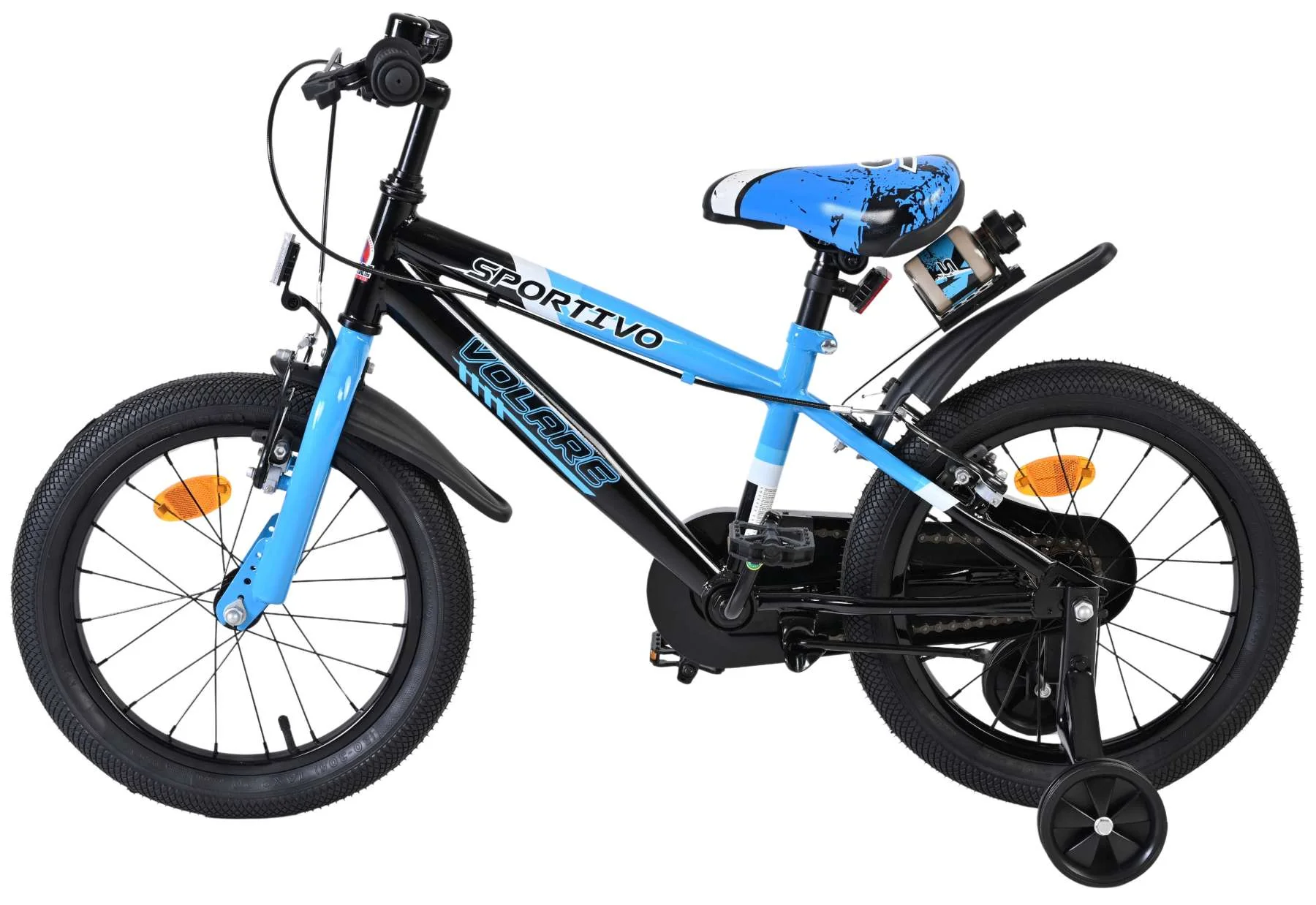 Bicicleta pentru copii Volare Sportivo - Băieți - 16 inch - Albastru Negru - Frâne cu două mâini [6]