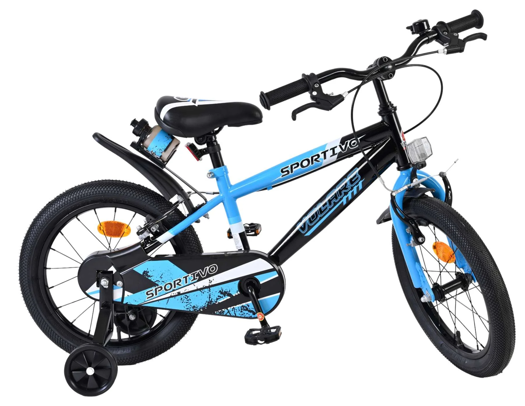 Bicicleta pentru copii Volare Sportivo - Băieți - 16 inch - Albastru Negru - Frâne cu două mâini [9]