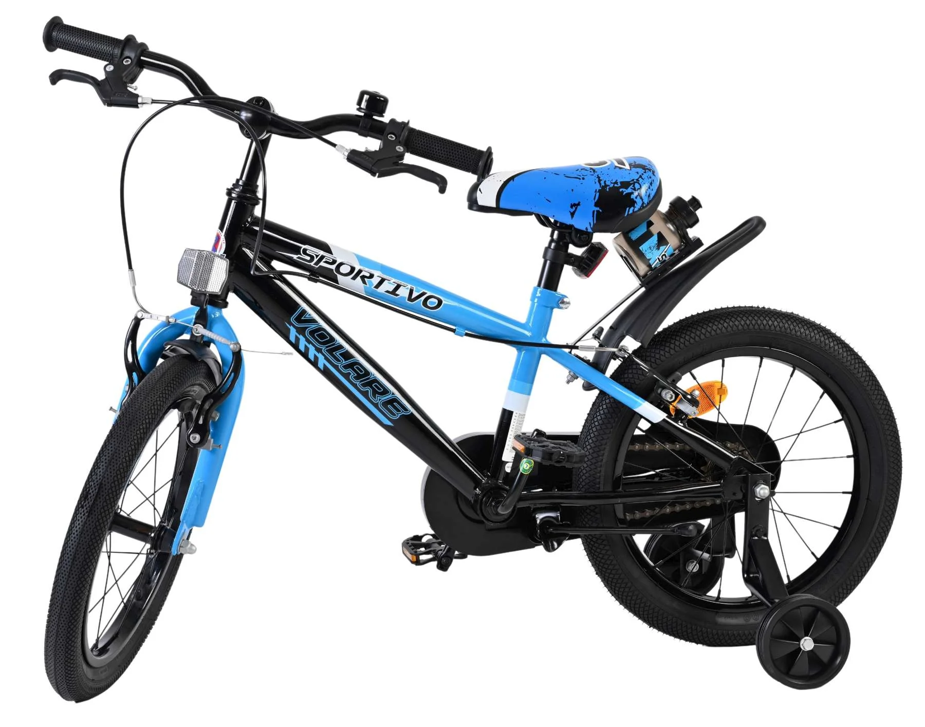 Bicicleta pentru copii Volare Sportivo - Băieți - 16 inch - Albastru Negru - Frâne cu două mâini [7]
