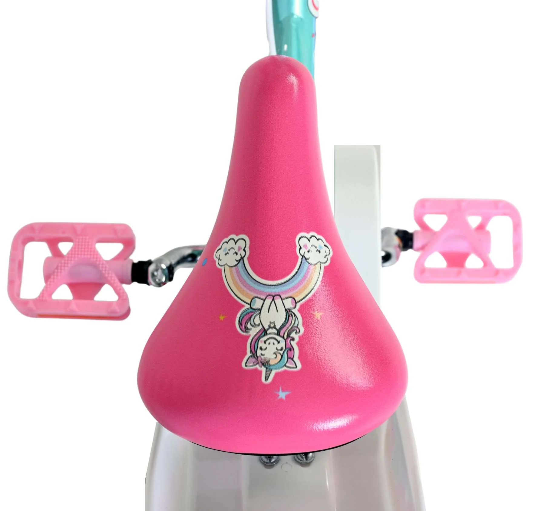 Bicicleta pentru copii Volare Unicorn - Fete - 12 inch - Verde - Frâne cu două mâini [3]